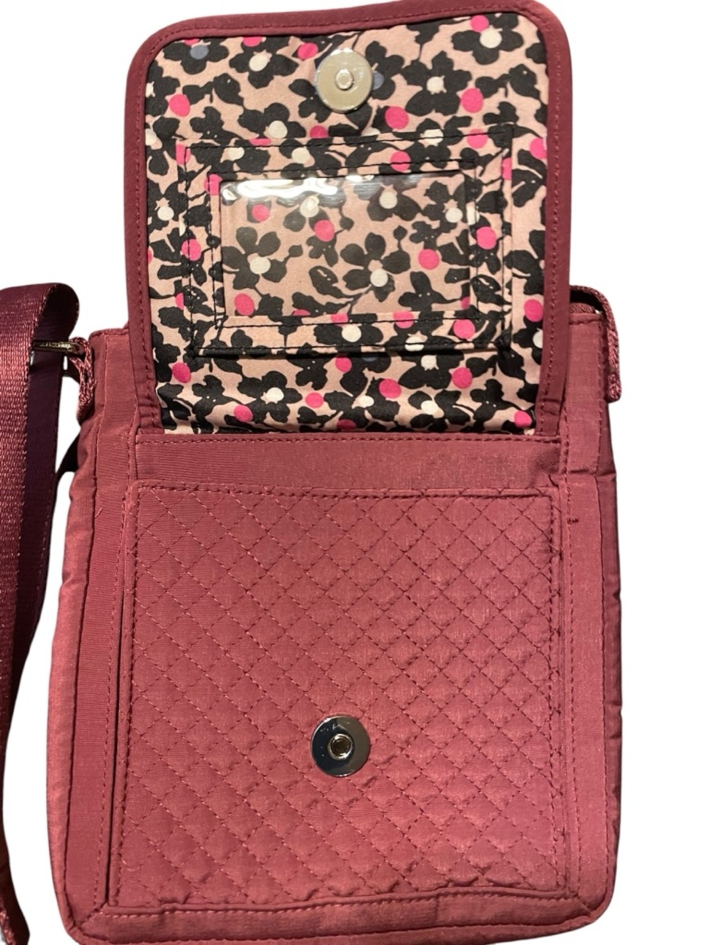 Vera Bradley Quilted Crossbody Bag in Dusty Rose NWT - Picture 2 of 8
